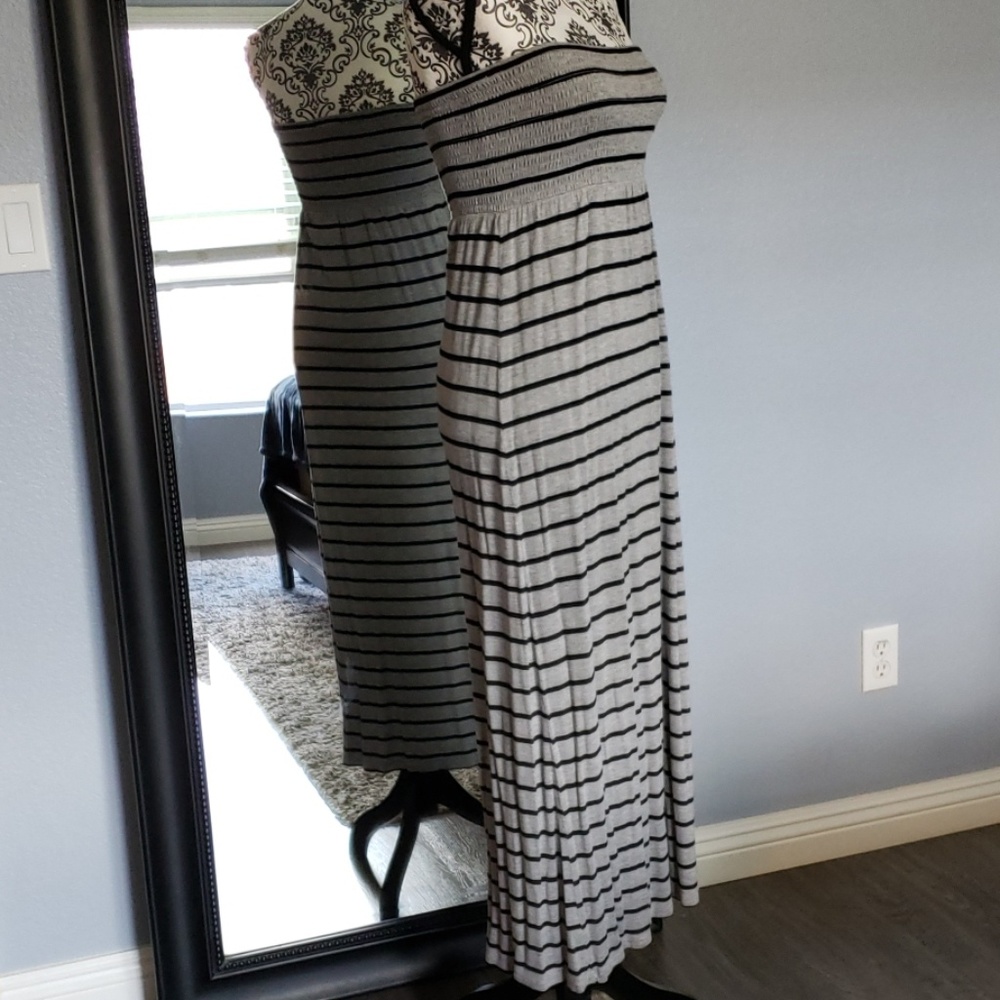 Strapless smock dress